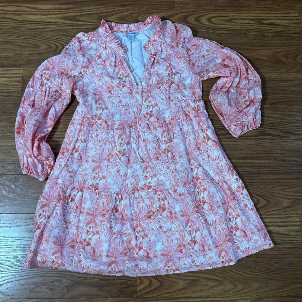 Tommy Bahama Petit‎ Palma Long Sleeved Lightweight Lined Peasant Small NWOT